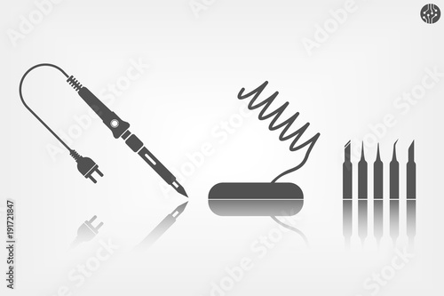 soldering icons vector
