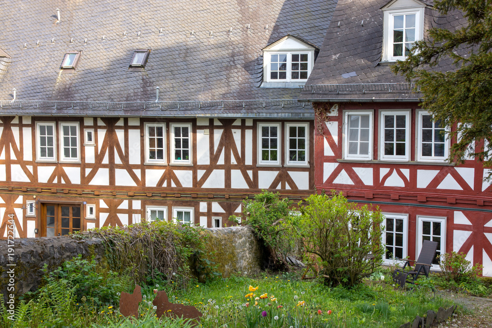 Ehemalige Beamtenhäuser am Schloss Braunfels, Hessen