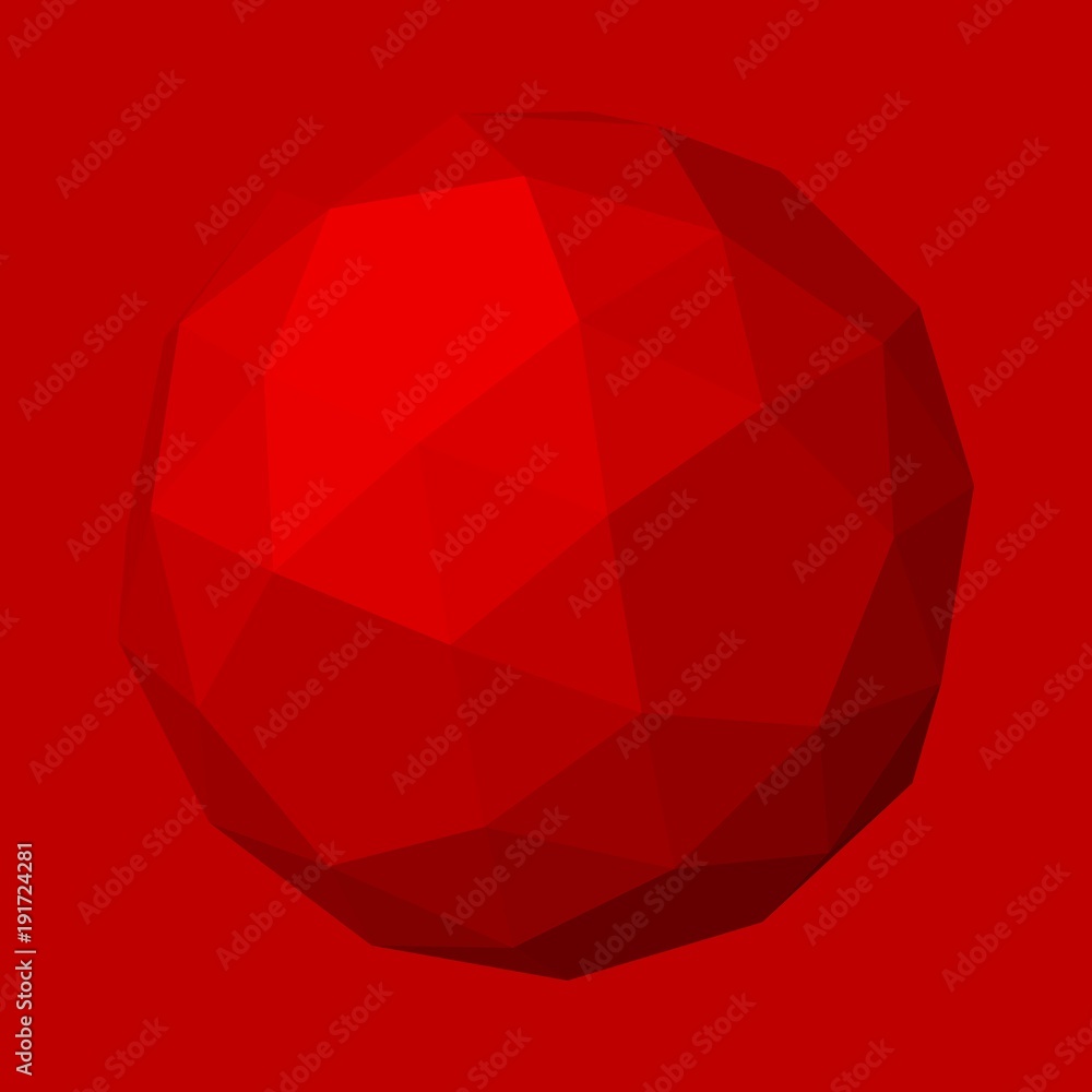Wire frame style design. Platonic solid design. Red background Wire frame style design. Platonic solid design. Red background