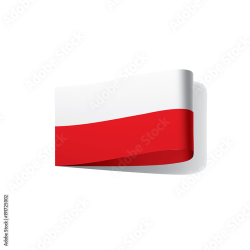 Poland flag, vector illustration
