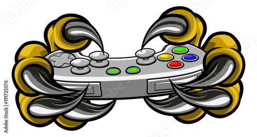 Monster Gamer Claws Holding Games Controller