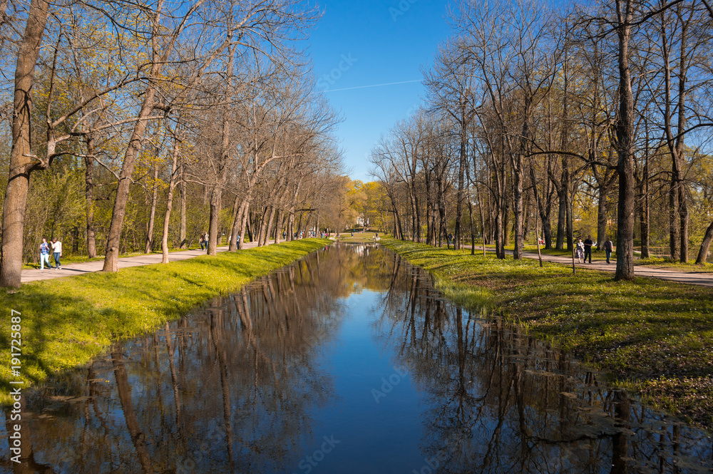 View of the Alexander Park in Pushkin View of the Alexander Park in Pushkin