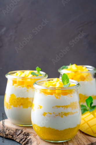 Greek yogurt with mango