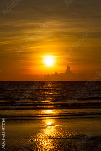 sunset view at the beach