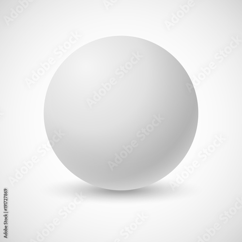 White pearl, vector illustration. Vector illustration