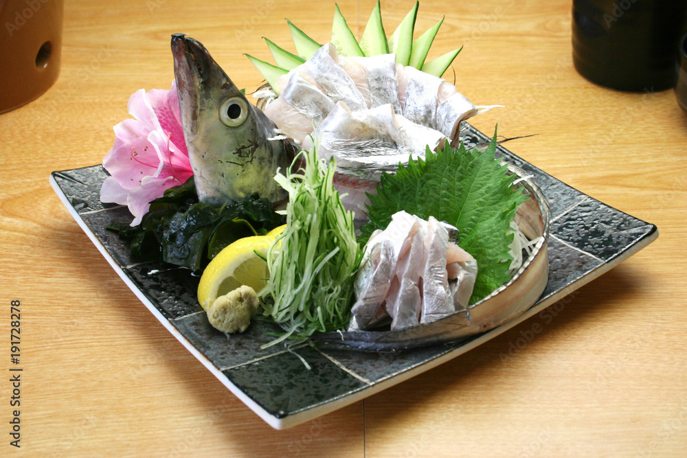 太刀魚の刺身 Stock Photo Adobe Stock