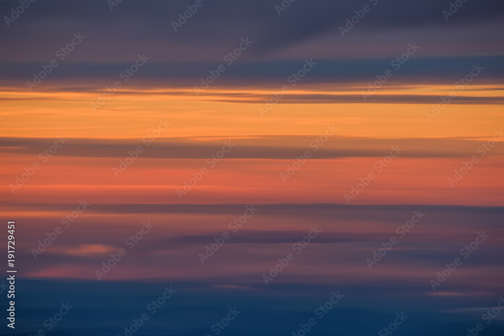 Orange colours during sunset
