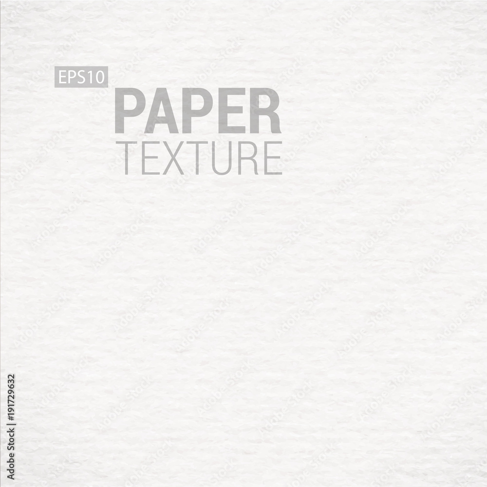 Realistic White Paper Background Texture. Vector illustration