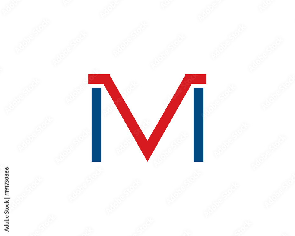 mv letter logo mv letter logo
