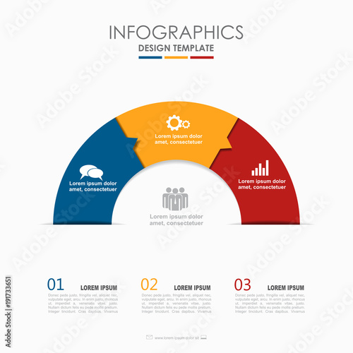 Infographic template. Vector illustration. Used for workflow layout, diagram, business step options, banner, web design.