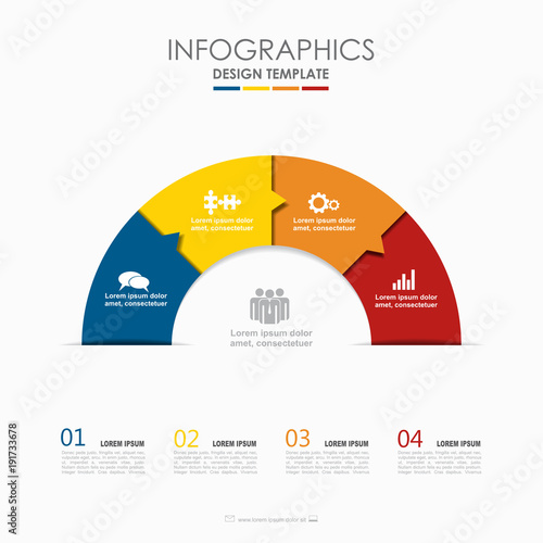 Infographic template. Vector illustration. Used for workflow layout, diagram, business step options, banner, web design.