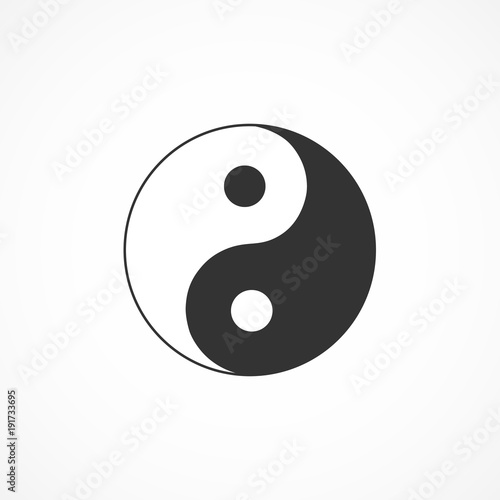 Vector image of the Yin Yang symbol.