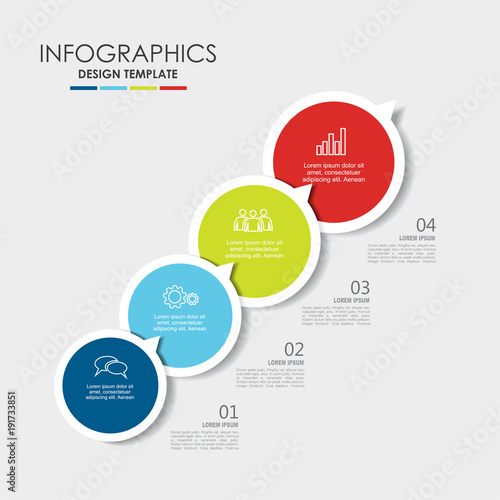 Infographic template. Vector illustration. Used for workflow layout, diagram, business step options, banner, web design.