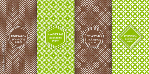 Set of colourful seamless patterns