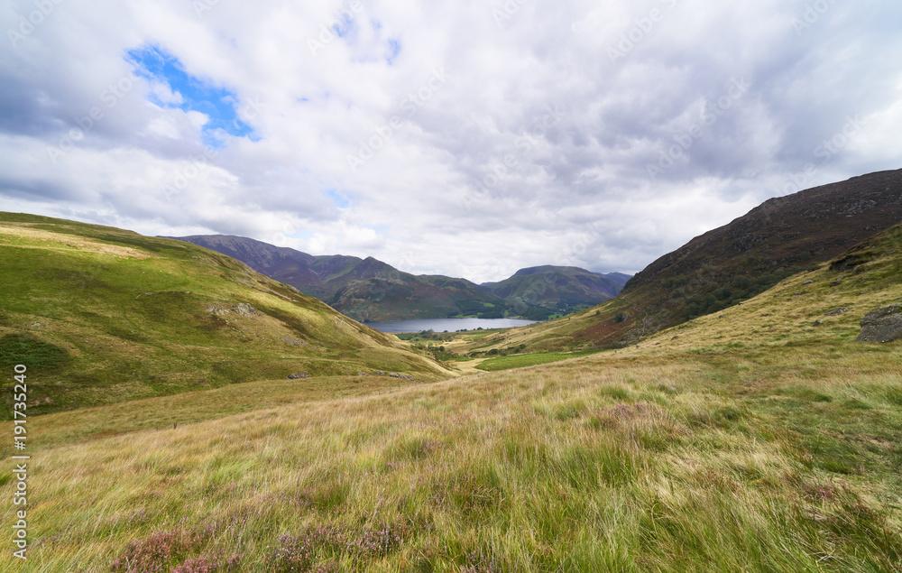 Views of Crummock Water, Grasmoor and Robinson from Floutern Cop in the English Lake District, UK. Views of Crummock Water, Grasmoor and Robinson from Floutern Cop in the English Lake District, UK.