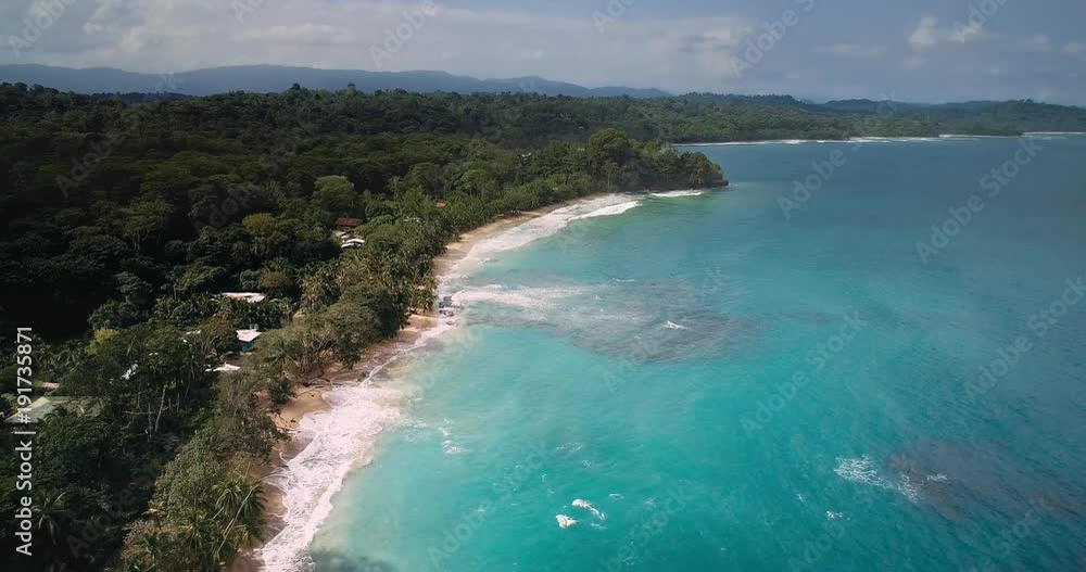 Aerial, Punta Uva At Cahuita, Costa Rica Aerial, Punta Uva At Cahuita, Costa Rica