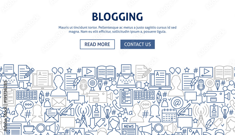 Blogging Banner Design