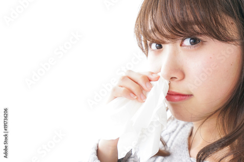 Woman feeling unwell