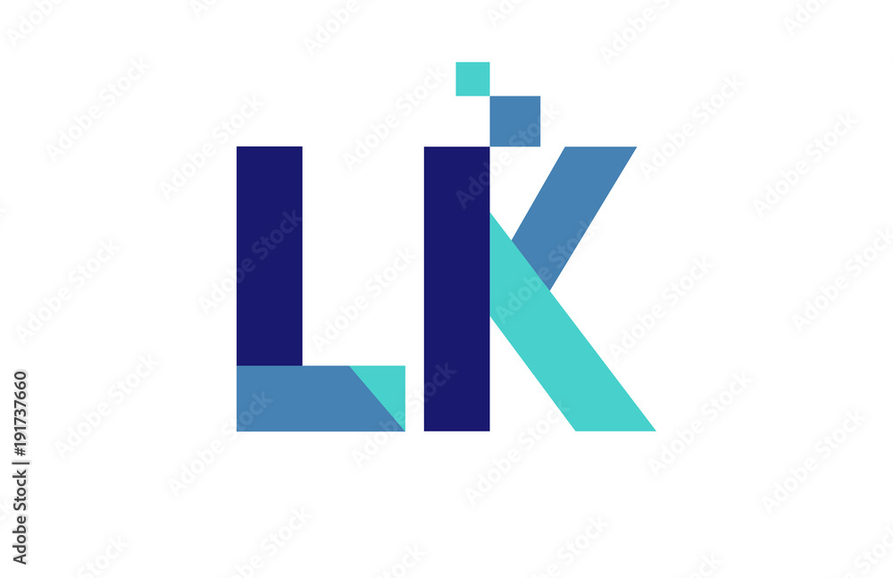 LK Digital Ribbon Letter Logo LK Digital Ribbon Letter Logo