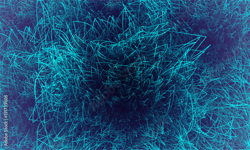 abstract chaotic hairy background
