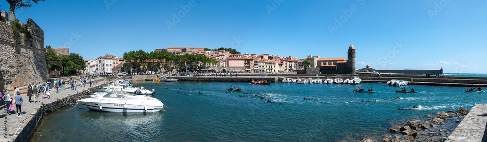 Retour des nageurs de combat au port de Collioure