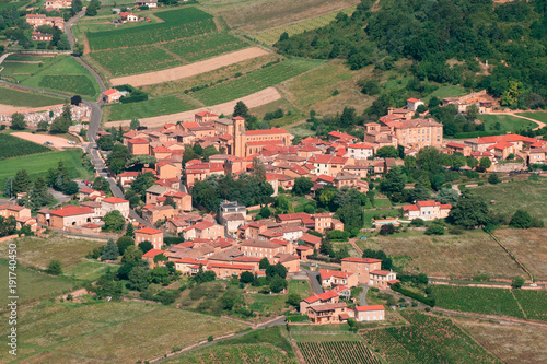 Photo aérienne de Theizé en Beaujolais