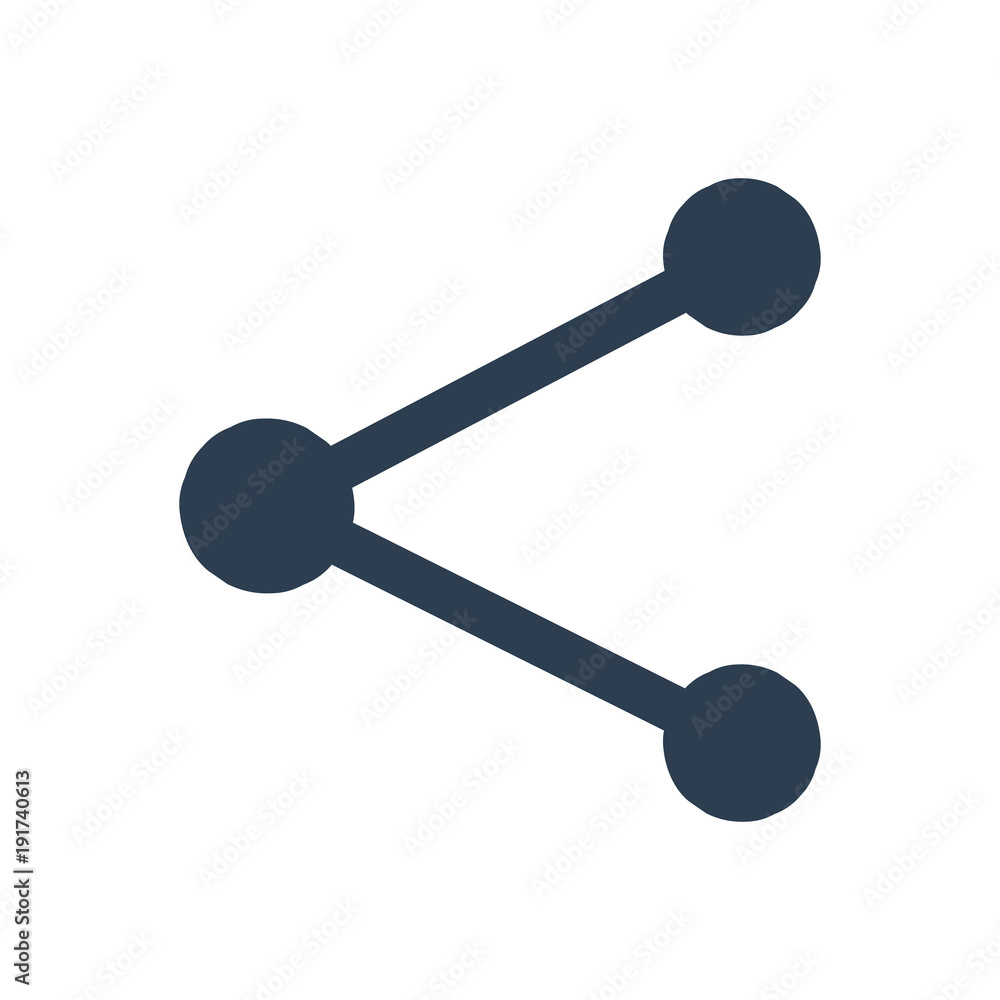 share icon on white background. share icon on white background.