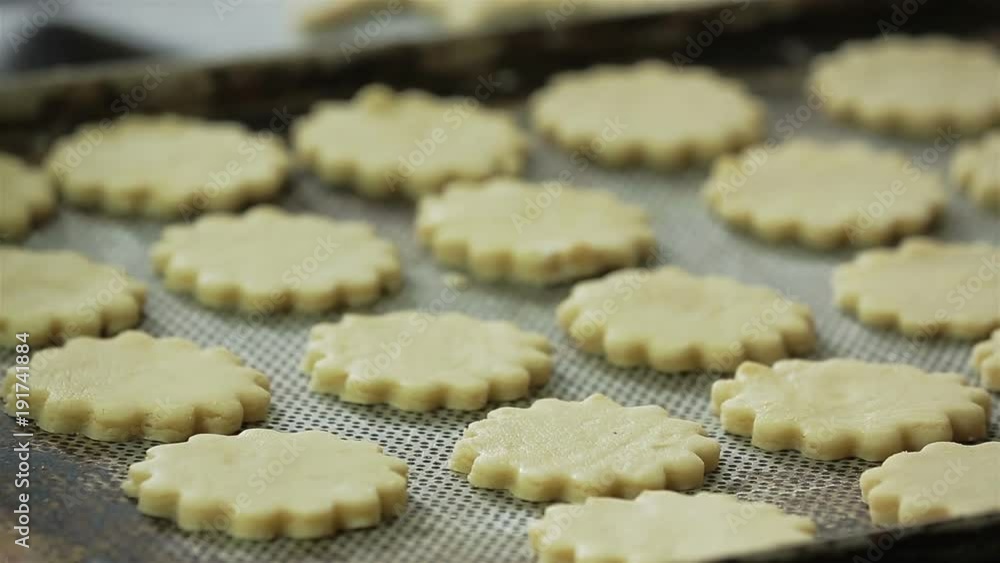 shortbread on the tray shortbread on the tray