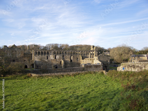 Wallpaper Mural Winter afternoon sunshine on the famous ruins of the medieval Bishops Palace in the UK's smallest city of St Davids, Pembrokeshire, Wales, UK Torontodigital.ca