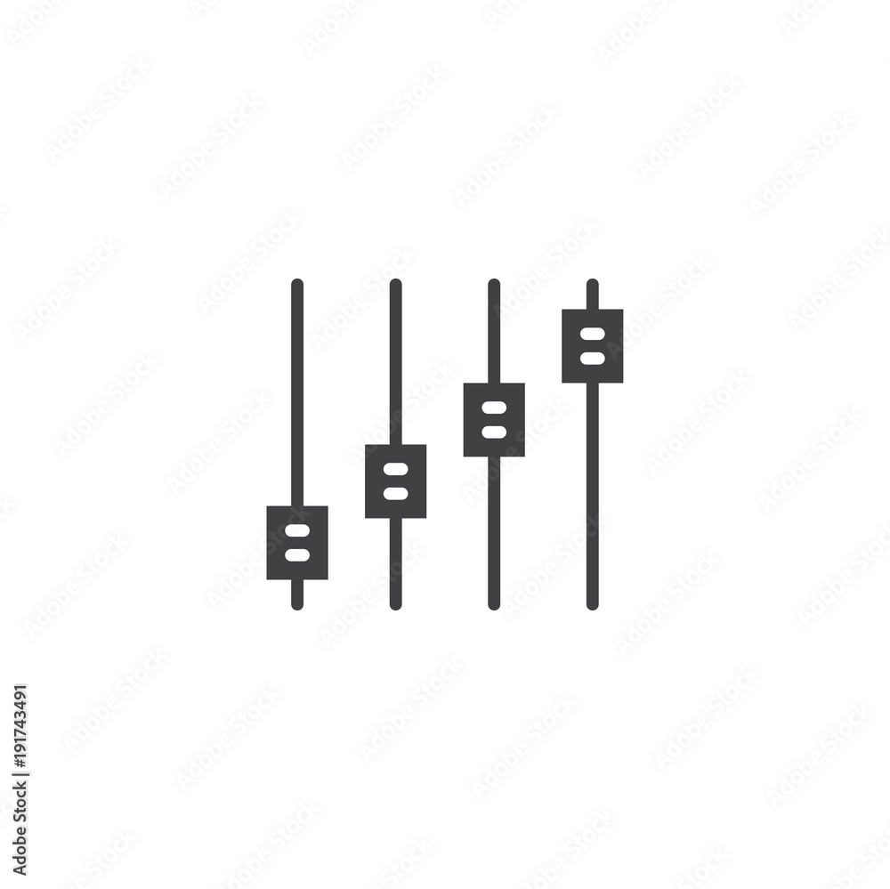 equalizer icon. sign design equalizer icon. sign design