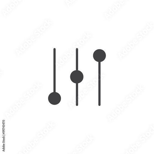 equalizer icon. sign design