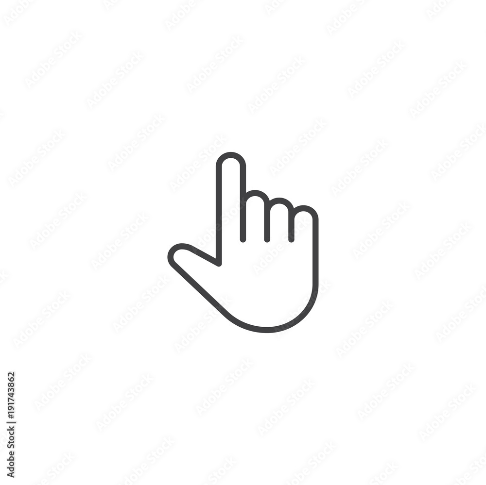 click icon. sign design click icon. sign design