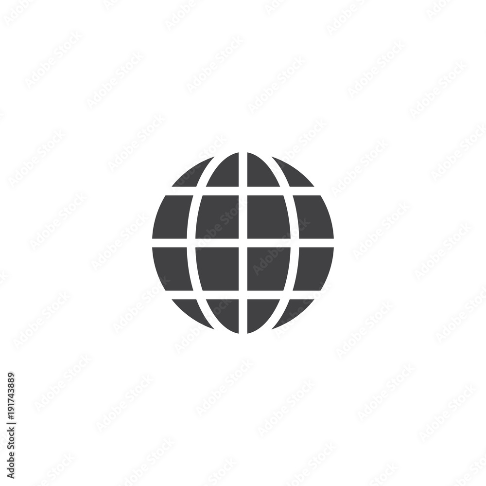 globe icon. sign design