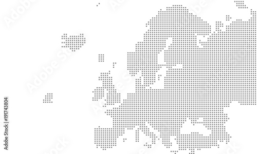 Vector - Europe map grid large