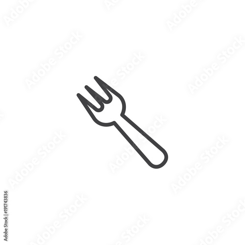 fork icon. sign design