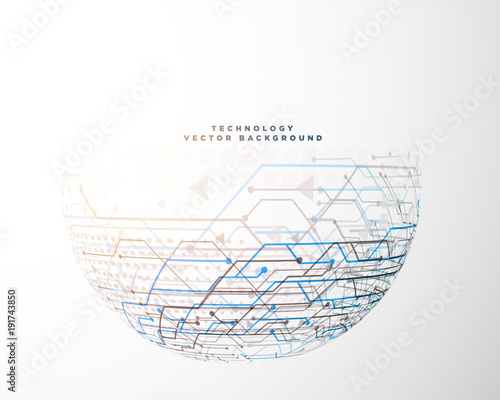 half circle technology circuit mesh diagram