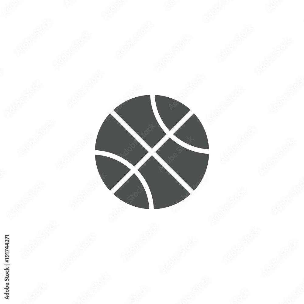 Plakat basketball icon. sign design