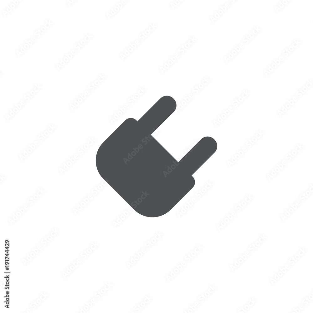 plug icon. sign design