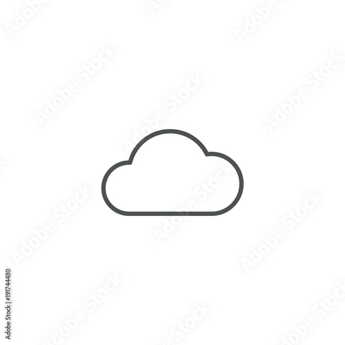 cloud icon. sign design