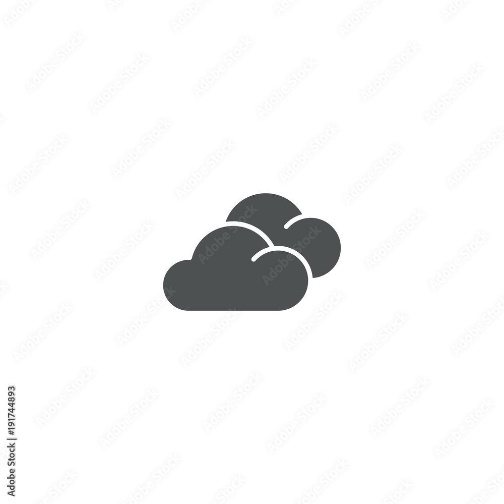 cloudy icon. sign design cloudy icon. sign design