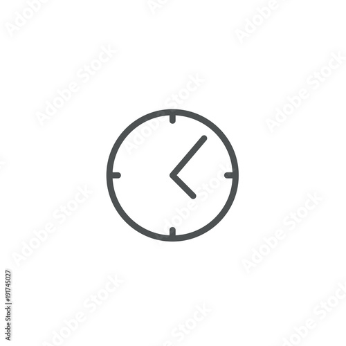 clock icon. sign design