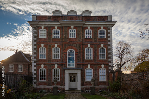 Georgian building made from red brick Rainham Hall