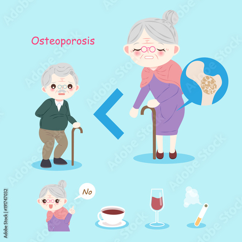 old people with osteoporosis