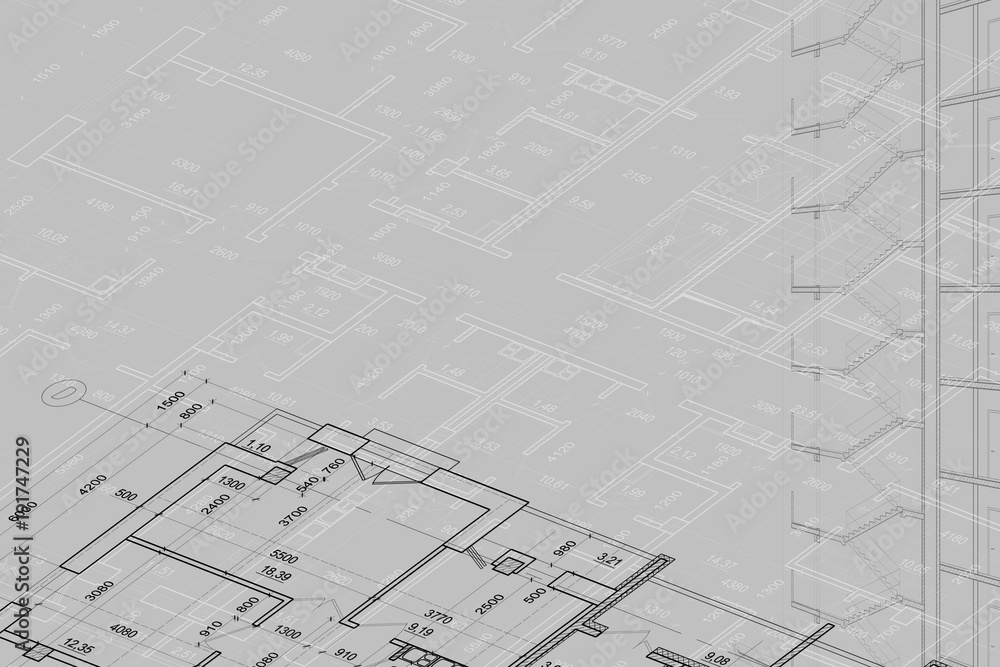 Background of architectural technical drawing Background of architectural technical drawing