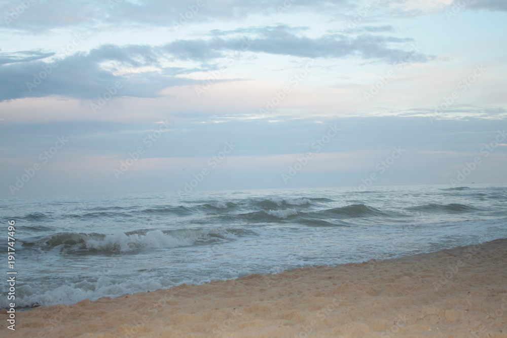 the ocean and the beautiful sky