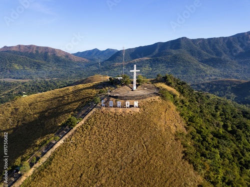 Aerial view of Mount Tapyas in Coron Palawan Philippines photo