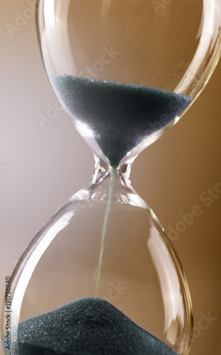 Closeup of hourglass 