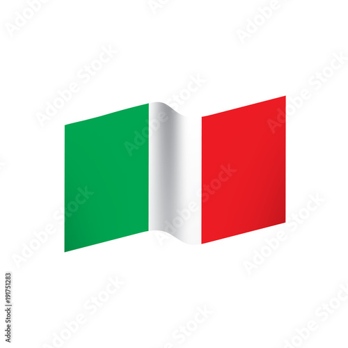 Italy flag, vector illustration