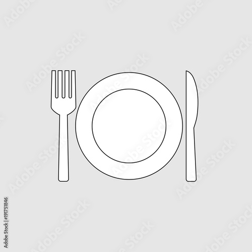 Fork and knife icon