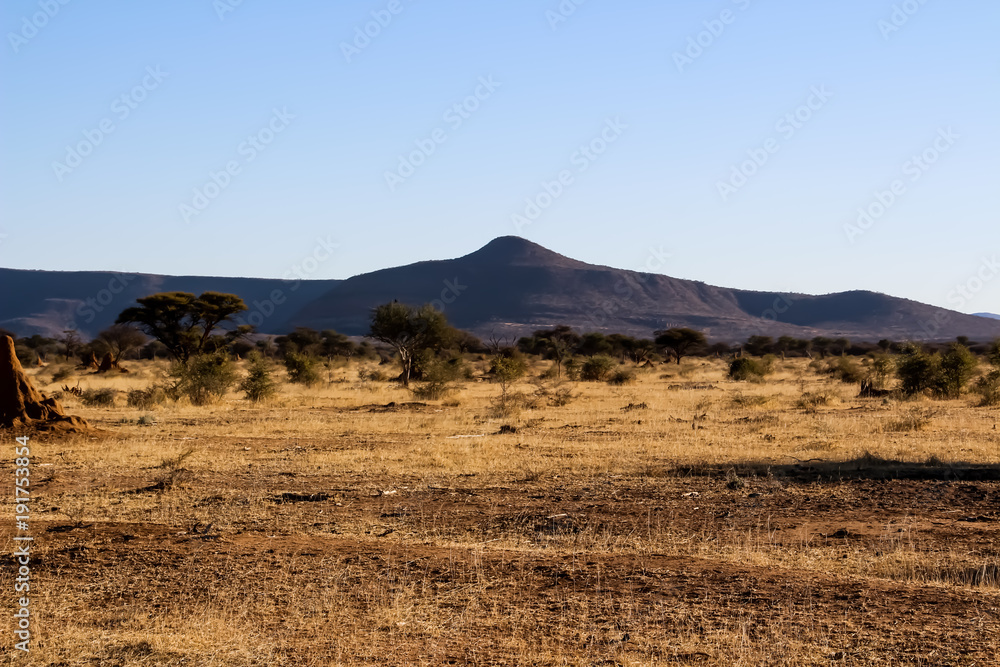 Endlose Weiten im fernen Namibia in Süd Afrika Endlose Weiten im fernen Namibia in Süd Afrika